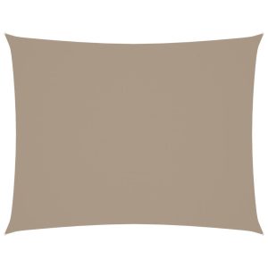 Prostokątny żagiel ogrodowy, tkanina Oxford, 2×3,5 m, taupe 631916 Prostokątny żagiel ogrodowy, tkanina Oxford, 2×3,5 m, taupe 631916