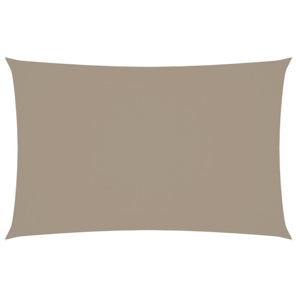 Prostokątny żagiel ogrodowy, tkanina Oxford, 2x4,5 m, taupe 632033