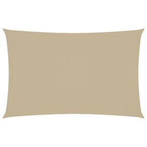Prostokątny żagiel ogrodowy, tkanina Oxford, 2×5 m, beżowy 631874 Prostokątny żagiel ogrodowy, tkanina Oxford, 2×5 m, beżowy 631874