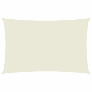 Prostokątny żagiel ogrodowy, tkanina Oxford, 2×5 m, kremowy 631936 Prostokątny żagiel ogrodowy, tkanina Oxford, 2×5 m, kremowy 631936