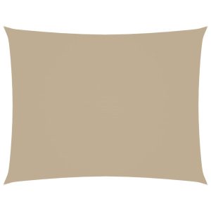 Prostokątny żagiel ogrodowy, tkanina Oxford, 3,5×4,5 m, beżowy 631941 Prostokątny żagiel ogrodowy, tkanina Oxford, 3,5×4,5 m, beżowy 631941