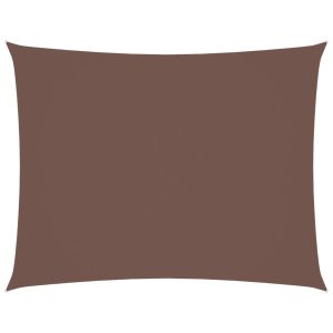 Prostokątny żagiel ogrodowy, tkanina Oxford, 3,5×5 m, brązowy 631907 Prostokątny żagiel ogrodowy, tkanina Oxford, 3,5×5 m, brązowy 631907