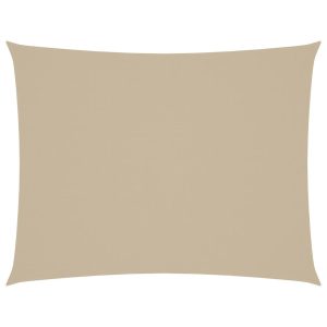 Prostokątny żagiel ogrodowy, tkanina Oxford, 3×4,5 m, beżowy 631887 Prostokątny żagiel ogrodowy, tkanina Oxford, 3×4,5 m, beżowy 631887