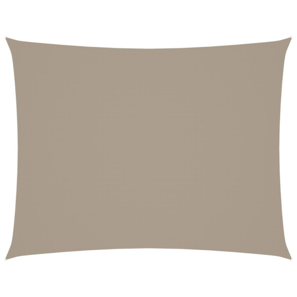 Prostokątny żagiel ogrodowy, tkanina Oxford, 3x4,5 m, taupe 631985
