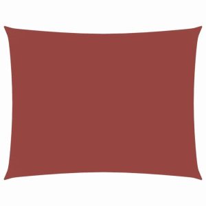 Prostokątny żagiel ogrodowy, tkanina Oxford, 3×4 m, terakota 631949 Prostokątny żagiel ogrodowy, tkanina Oxford, 3×4 m, terakota 631949