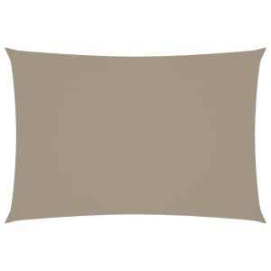 Prostokątny żagiel ogrodowy, tkanina Oxford, 3×5 m, taupe 631987