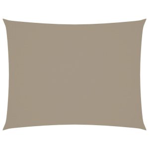 Prostokątny żagiel ogrodowy, tkanina Oxford, 3×6 m, taupe 631931 Prostokątny żagiel ogrodowy, tkanina Oxford, 3×6 m, taupe 631931