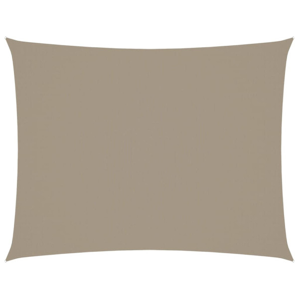 Prostokątny żagiel ogrodowy, tkanina Oxford, 3x6 m, taupe 631931