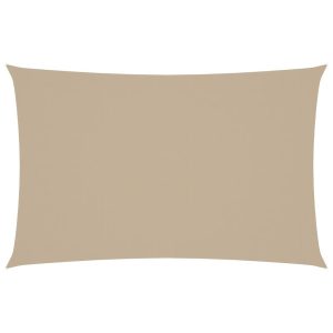 Prostokątny żagiel ogrodowy, tkanina Oxford, 4×7 m, beżowy 631882 Prostokątny żagiel ogrodowy, tkanina Oxford, 4×7 m, beżowy 631882