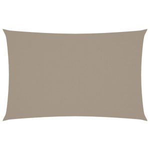 Prostokątny żagiel ogrodowy, tkanina Oxford, 4×7 m, taupe 631852 Prostokątny żagiel ogrodowy, tkanina Oxford, 4×7 m, taupe 631852