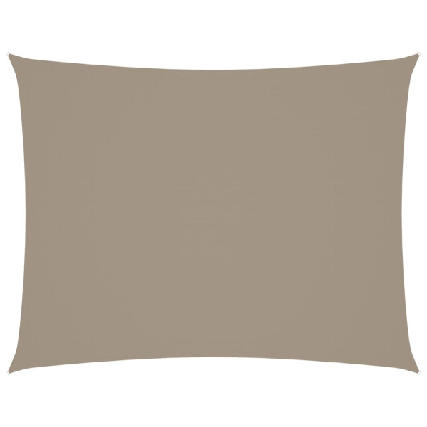 Prostokątny żagiel ogrodowy, tkanina Oxford, 5x6 m, taupe 632047