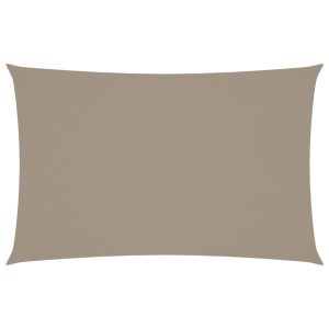 Prostokątny żagiel ogrodowy, tkanina Oxford, 5×8 m, taupe 631847 Prostokątny żagiel ogrodowy, tkanina Oxford, 5×8 m, taupe 631847