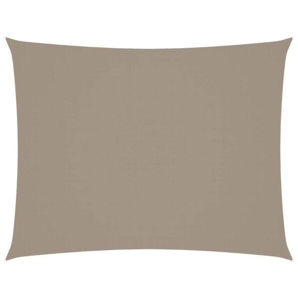Prostokątny żagiel ogrodowy, tkanina Oxford, 6x8 m, taupe 632035