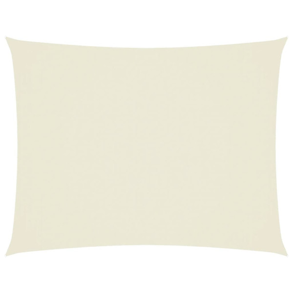 Prostokątny żagiel ogrodowy z tkaniny Oxford, 2x3 m, kremowy 631878