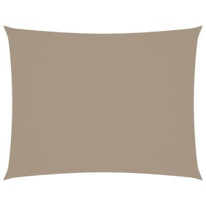 Prostokątny żagiel ogrodowy z tkaniny Oxford, 2×3 m, taupe 631864