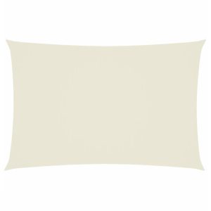 Prostokątny żagiel ogrodowy z tkaniny oxford, 2×4 m, kremowy 631842