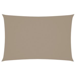 Prostokątny żagiel ogrodowy z tkaniny Oxford, 2×4 m, taupe 631895