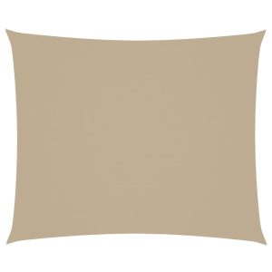 Prostokątny żagiel ogrodowy z tkaniny oxford, 4×6 m, beżowy 631905 Prostokątny żagiel ogrodowy z tkaniny oxford, 4×6 m, beżowy 631905