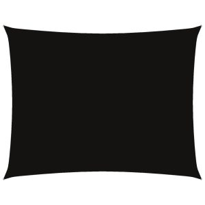 Prostokątny żagiel ogrodowy z tkaniny Oxford, 6×7 m, czarny 632031 Prostokątny żagiel ogrodowy z tkaniny Oxford, 6×7 m, czarny 632031