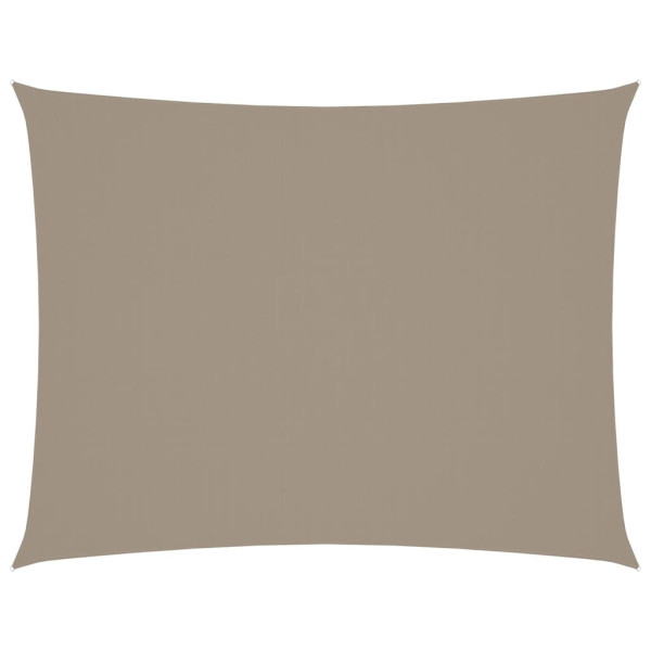 Prostokątny żagiel ogrodowy z tkaniny Oxford, 6x7 m, taupe 631940