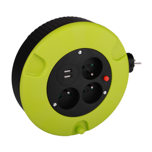 Przedłużacz bębnowy Germina 5 metrów z USB 1szt. 667390 Przedłużacz bębnowy Germina 5 metrów z USB 1szt. 667390