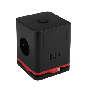 Przedłużacz wielofunkcyjny Germina kostka 3x gniazda + USB wyłącznik 1szt. 667391 Przedłużacz wielofunkcyjny Germina kostka 3x gniazda + USB wyłącznik 1szt. 667391
