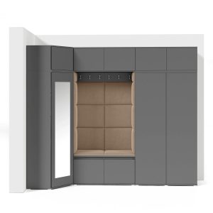 Przedpokój Bento Trinity 02 grafit szafa narożna 375084 Przedpokój Bento Trinity 02 grafit szafa narożna 375084