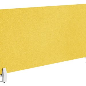 Przegroda na biurko 160 x 40 cm żółta 195488 Przegroda na biurko 160 x 40 cm żółta 195488