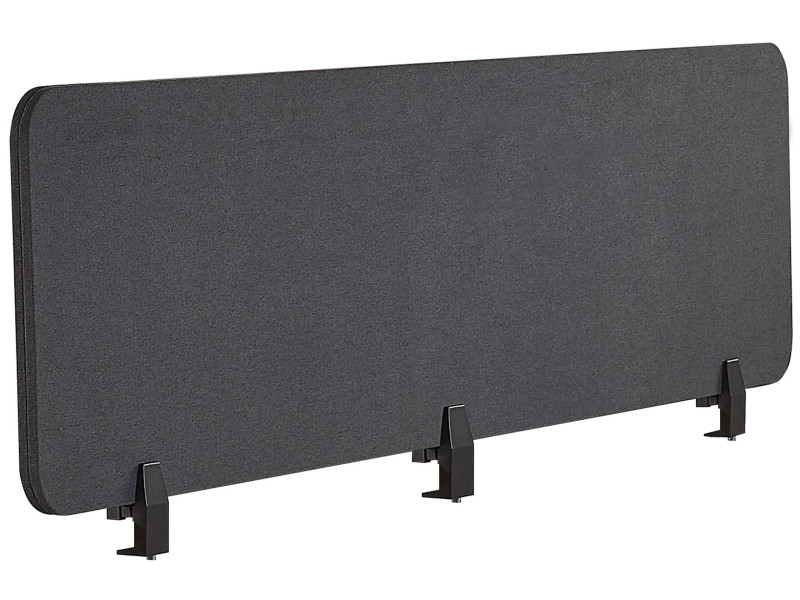 Przegroda na biurko 180 x 40 cm ciemnoszara 195499