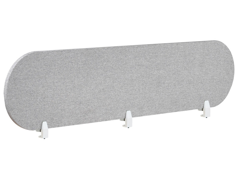 Przegroda na biurko 180 x 40 cm jasnoszara 798578