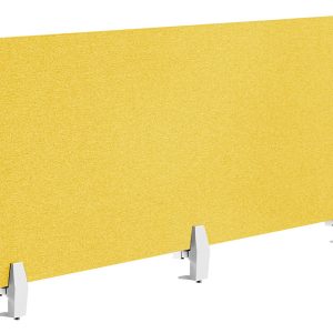 Przegroda na biurko 180 x 40 cm żółta 195483 Przegroda na biurko 180 x 40 cm żółta 195483