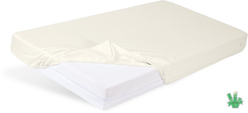 Prześcieradło bambusowe z gumką 120x200 kremowe 140 g/m2 97963