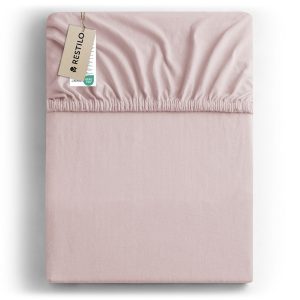 Prześcieradło Bawełna z Gumką Amber J. Fioletowe 240×220 DecoKing 957884