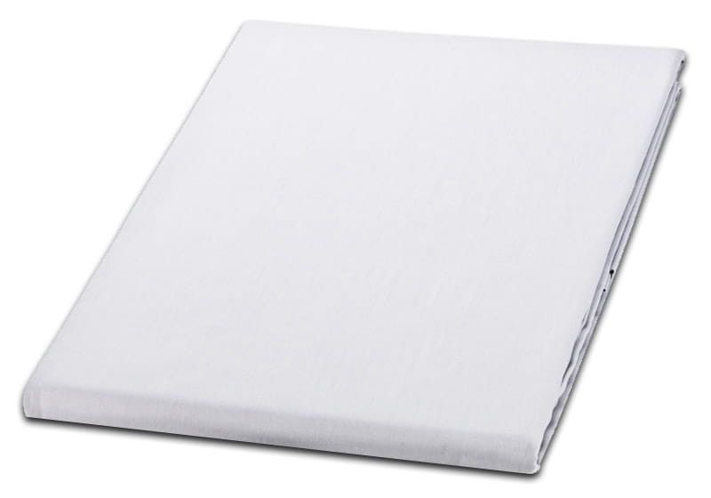 Prześcieradło bawełniane 140x200 Noris białe jednobarwne 83819