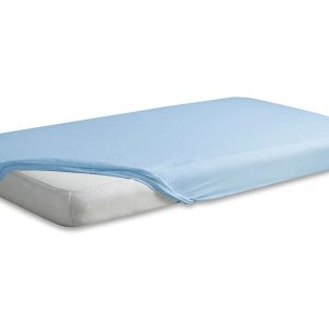 Prześcieradło dziecięce z gumką bawełniane 120×60 cm niebieskie 49578 Prześcieradło dziecięce z gumką bawełniane 120×60 cm niebieskie 49578