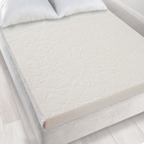 Prześcieradło frotte bez gumki 150x205 ekri Tulipan Zwoltex 97646