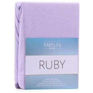 Prześcieradło Frotte Rubin z gumką J. Fioletowe 120×200 +30 cm AmeliaHome 896202 Prześcieradło Frotte Rubin z gumką J. Fioletowe 120×200 +30 cm AmeliaHome 896202