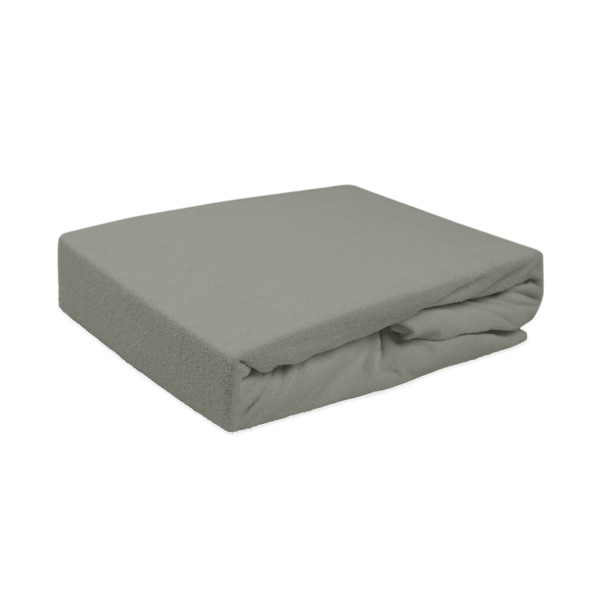 Prześcieradło frotte z gumką 120x200 037 szare 97794