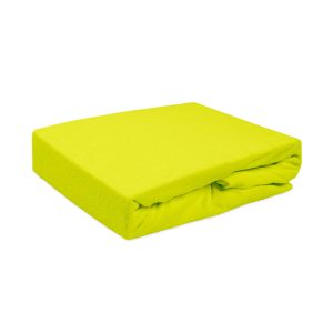 Prześcieradło frotte z gumką 140×200 034 limonkowe 80325 Prześcieradło frotte z gumką 140×200 034 limonkowe 80325