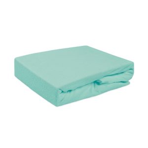 Prześcieradło frotte z gumką 180×200 045 turkusowe jasne 83745 Prześcieradło frotte z gumką 180×200 045 turkusowe jasne 83745