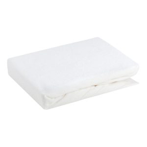 Prześcieradło frotte z gumką 180×200 kremowe na materac 20cm 84713