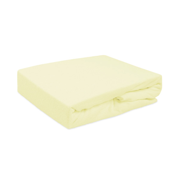 Prześcieradło frotte z gumką 220x200 019 kremowe 969905