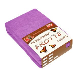 Prześcieradło frotte z gumką 70×140 fuksja 062 KARO 83962 Prześcieradło frotte z gumką 70×140 fuksja 062 KARO 83962