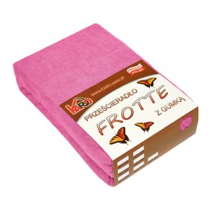 Prześcieradło frotte z gumką 80×200 amarantowe 021 KARO 97751 Prześcieradło frotte z gumką 80×200 amarantowe 021 KARO 97751