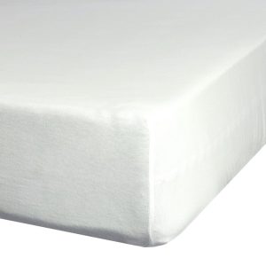 Prześcieradło jersey 3 z gumką 220×200 kremowe na wysoki materac 30 cm 987124 Prześcieradło jersey 3 z gumką 220×200 kremowe na wysoki materac 30 cm 987124