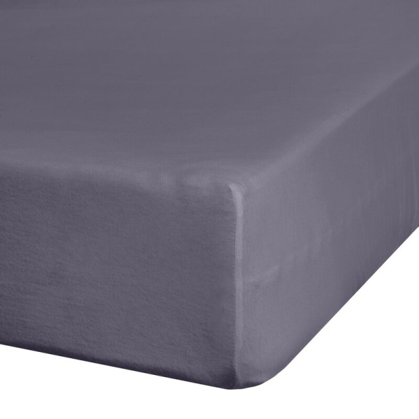 Prześcieradło jersey 3 z gumką 220x200 stalowe na wysoki materac 30 cm 987125