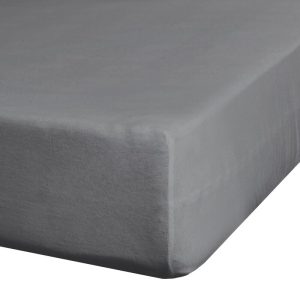 Prześcieradło jersey 4 z gumką 220×200 stalowe na wysoki materac 30 cm 987101 Prześcieradło jersey 4 z gumką 220×200 stalowe na wysoki materac 30 cm 987101