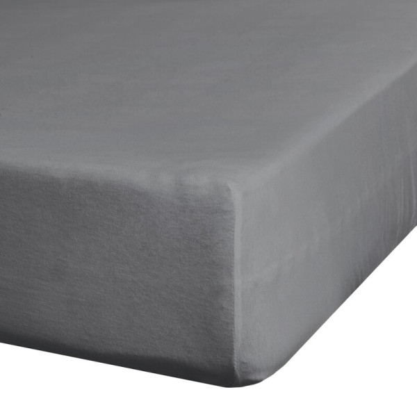 Prześcieradło jersey 4 z gumką 220x200 stalowe na wysoki materac 30 cm 987101