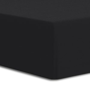 Prześcieradło jersey elastan z gumką Luxury czarne 220×200 969888 Prześcieradło jersey elastan z gumką Luxury czarne 220×200 969888