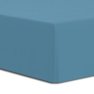 Prześcieradło jersey elastan z gumką Luxury niebieskie 140×200 969895 Prześcieradło jersey elastan z gumką Luxury niebieskie 140×200 969895